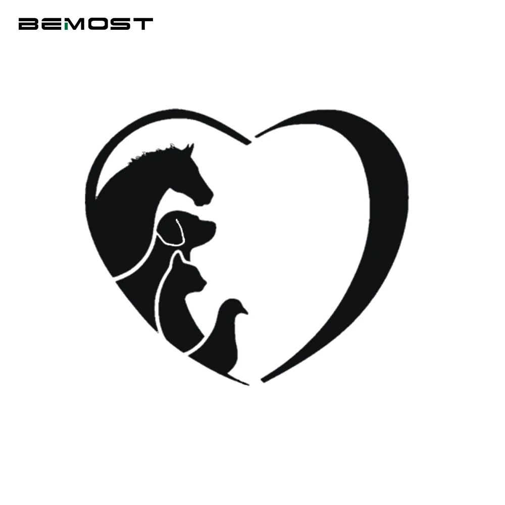 

BEMOST Car Styling Fashion Car Stickers VET Animal Lover Pet Dogs And Cats Horse Window Decal Sticker Auto Accessories 11.5*13CM