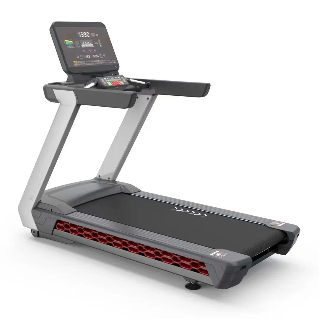 Smart Durable Commercial Gym Treadmill for Fat Burning Electric Running Machine with LED Display Cardio Training Gear