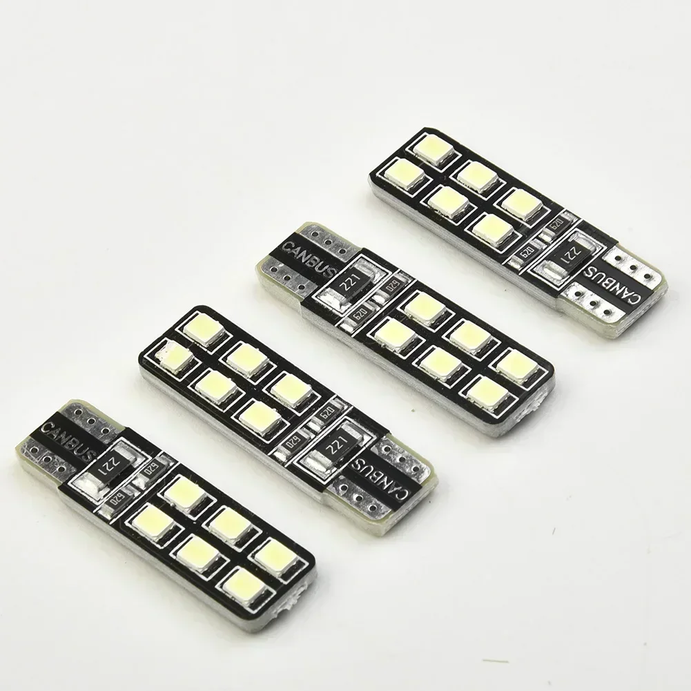 4pc Error Eyebrow Eyelid Light Bulb T10-12SMD-2835 LED For LED Mercedes-Benz W204 C300 C350 Car Lighting Accessories