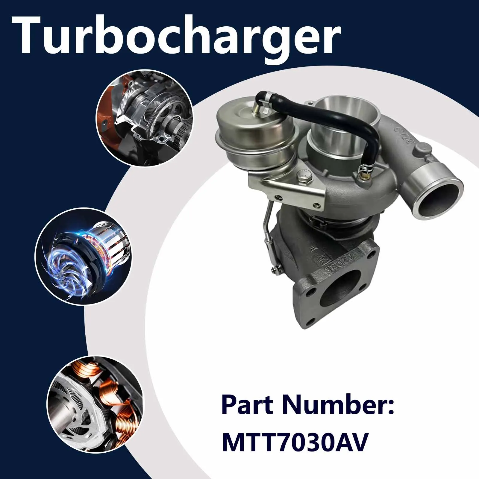 MTT7030AV MTT7030GR Turbocharger For Toyota Land Cruiser 80 J8 HDJ80 1HD-T 1HD-FT Celica 185
