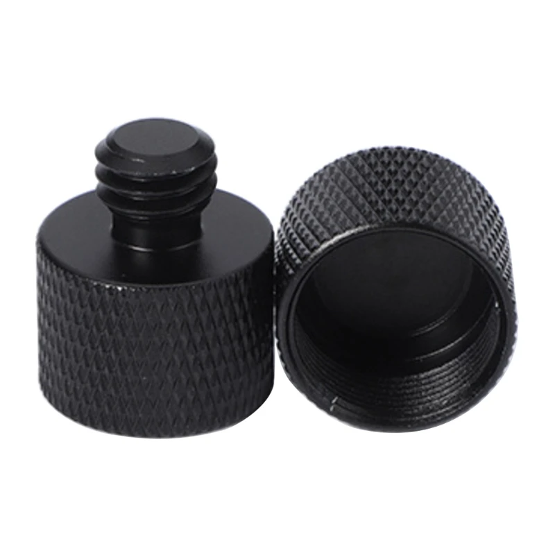 2x Mic Stand Adapter 5/8 Female To 3/8 Male Threaded Tripod Mount Screw Adapter Combo Pack For Microphone Mount & Stand