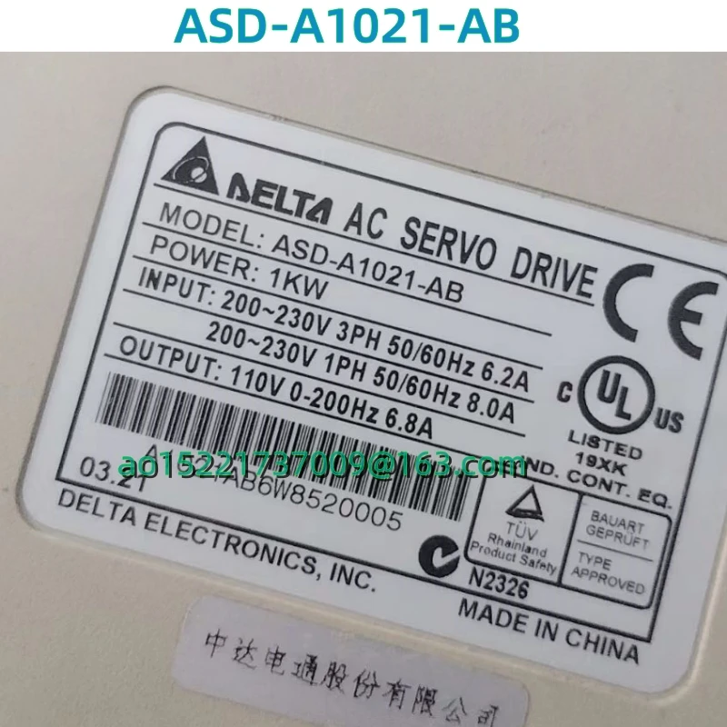 Asd-a1021-ab nouvel essai original d'occasion de 9 couches est 100% OK AC Servo driver ASD-A1021-AB 1KW ASDA1021AB 1000w