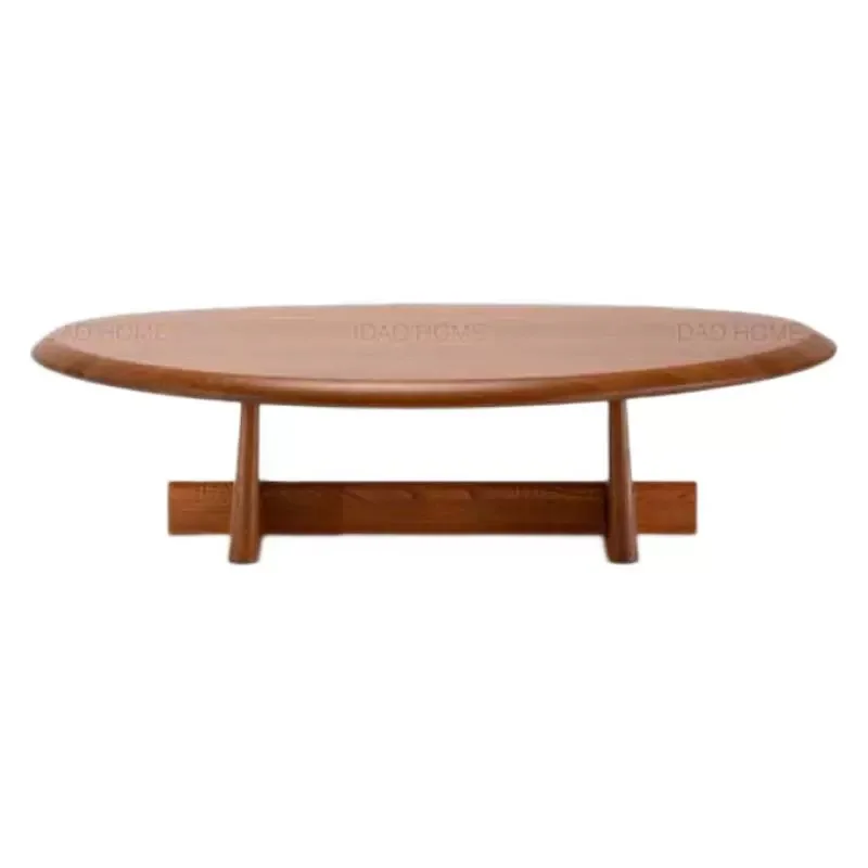 Retro solid wood medium and ancient style minimalist log table sofa side table Internet celebrity coffee table Natural wood
