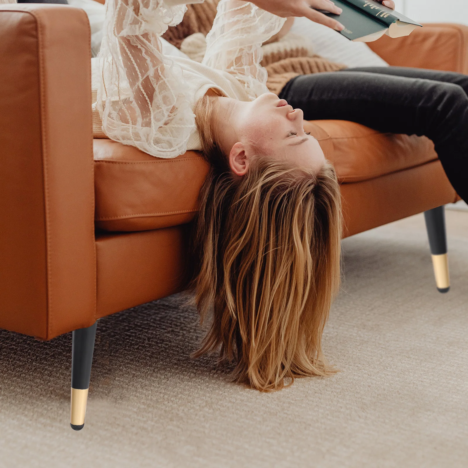 

4Pcs Furniture Metal Legs Replacement for DIY Projects Stable Support Modern Aesthetic Furniture Legs Couch Feet