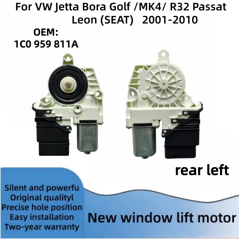Nieuwe raamheffermotor voor Seat Leon VW Golf MK4 R32 Jetta Bora 1C1959801A 1C1959802A 1C0959811A 1C0959812A 1C0959802C 1C0959801B