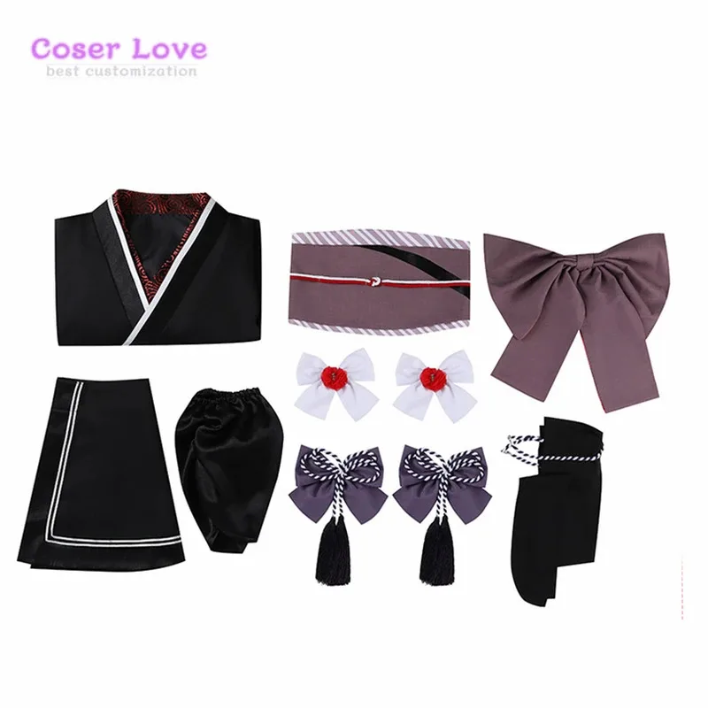 CyFinal Fantasy 7: 리메이크 티파 록하트 기모노 코스프레 의상 크리스마스 새해 할로윈 의상