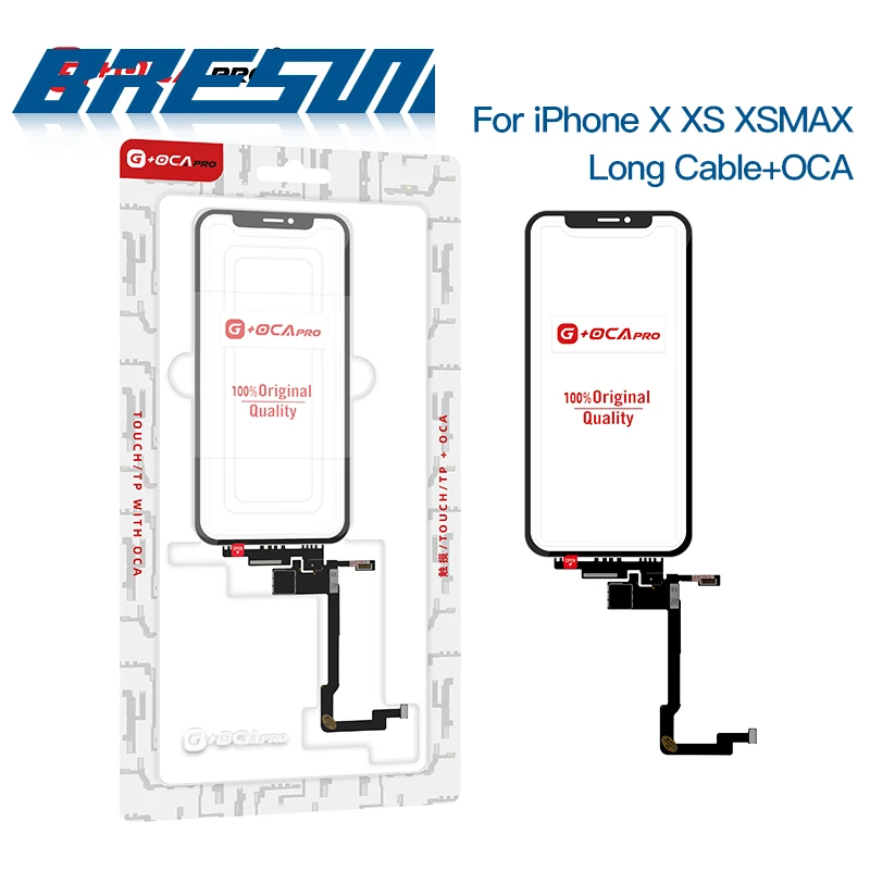 NEW G+OCA Pro Touch Long Flex for iPhone X Xs XSMax Touch  Panel Screen Digitizer with OCA Replacement (Pass All IOS)