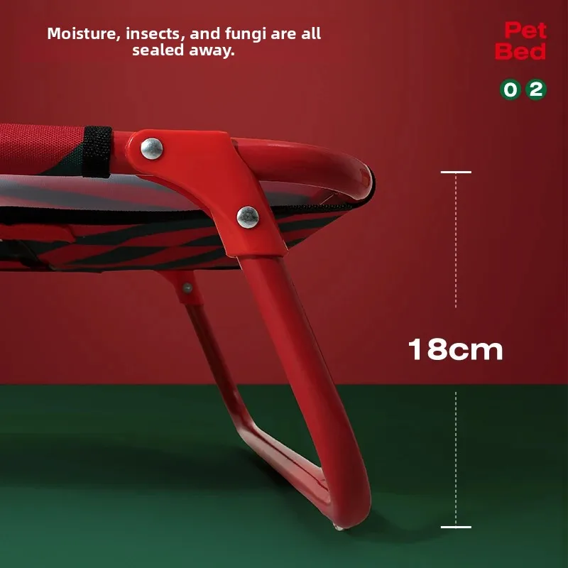 

Portable Foldable Dog Bed Steel Frame Dogs Cats Sleeping Bed for Samll Large Dog Breathable Oxford Fabric Puppy Mat Pet Supplies