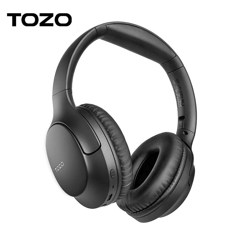 TOZO HA1 Foldable Headphones Wireless Bluetooth 5.4 Over Ear Headset with Mic ENC Call Noise Cancelling Power Bass 70H