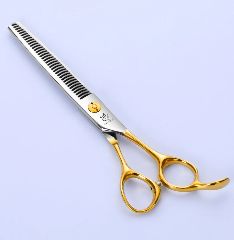 Fenice 6,5/6,75/7,0/7,5 Zoll Professionelle Hundepflegeschere Schneiden Effilierschere für Hunde/Katzen Tiere Groomer Werkzeuge – Detail 22