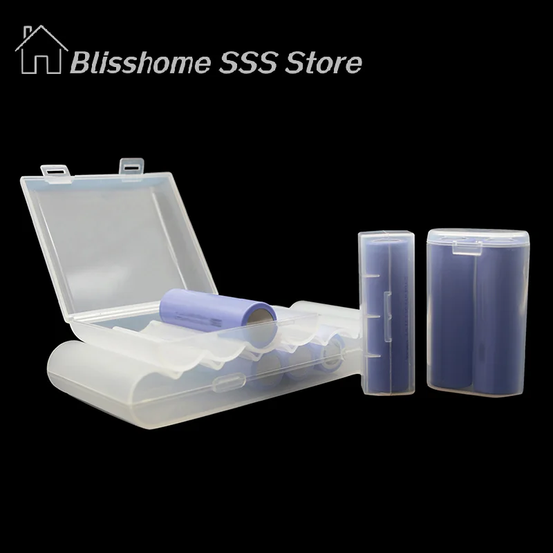 【S】1/3PCS 1 Section/2 Section/4 Section/8 Section 21700 Battery Anti Fall Protection Box 21700 Battery PP Plastic Storage Box