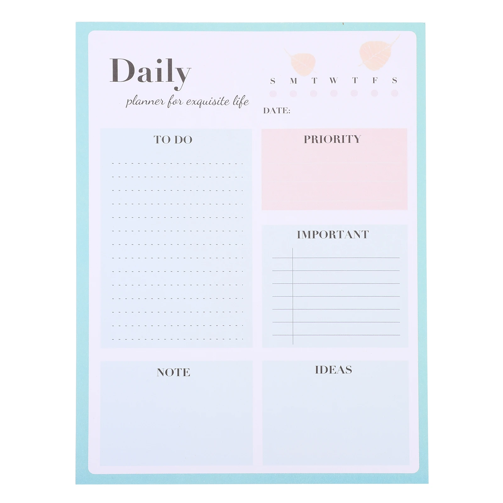 

Daily Planner Notebook Pads Tearable Note Pad Office Use Schedule List Daily Weekly Goals Organizer To Do List Notepad