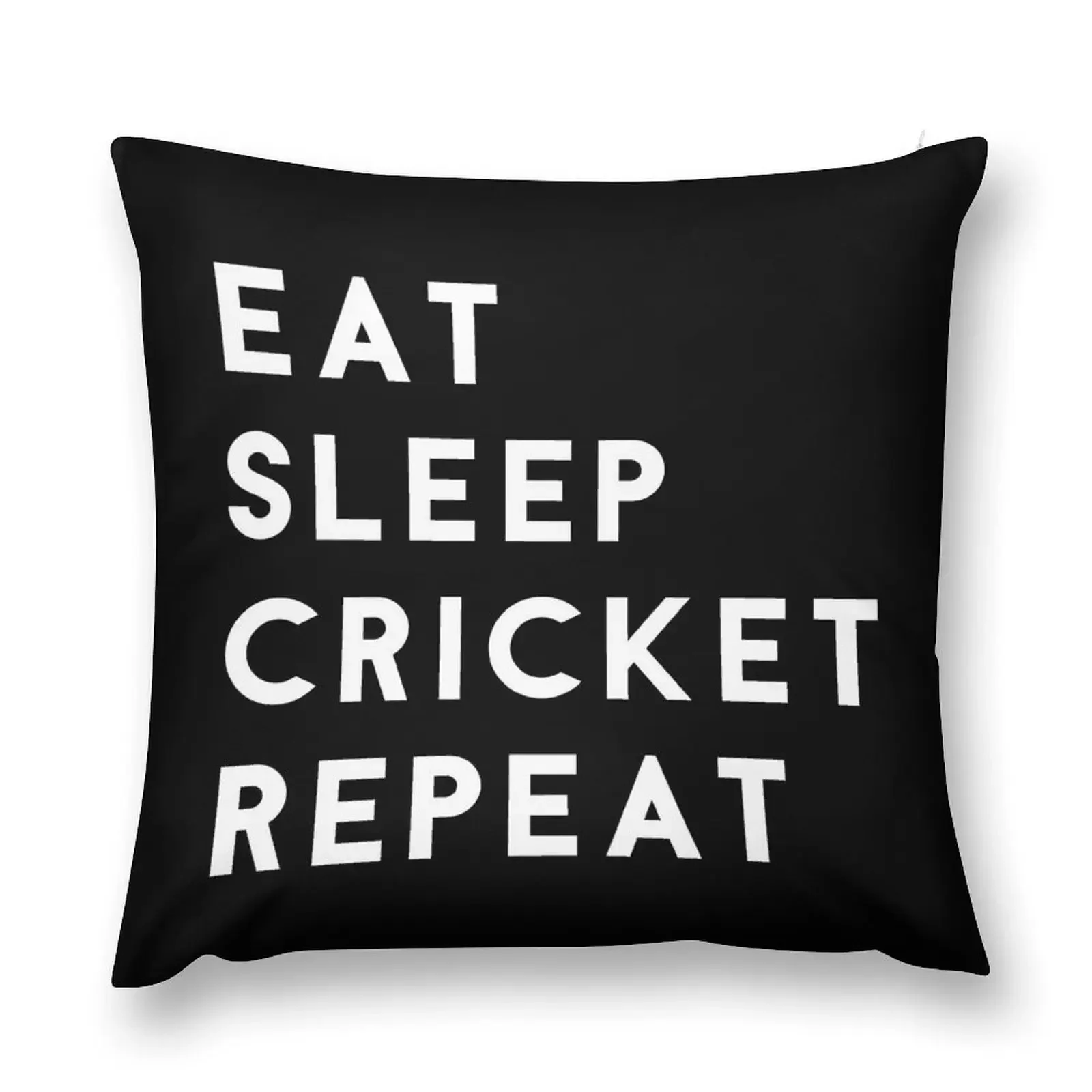 

Eat Sleep Cricket Repeat Throw Pillow sleeping pillows Decorative pillowcase Ornamental Pillow pillow