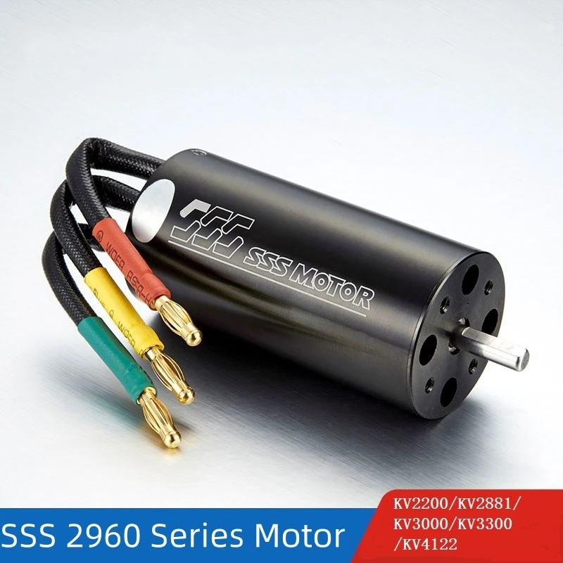 SSS 2960 2200KV / 2881KV / 3000KV/ 3300KV/ 4122KV Brushless motor w/o Water Cooling for Electric RC Boat