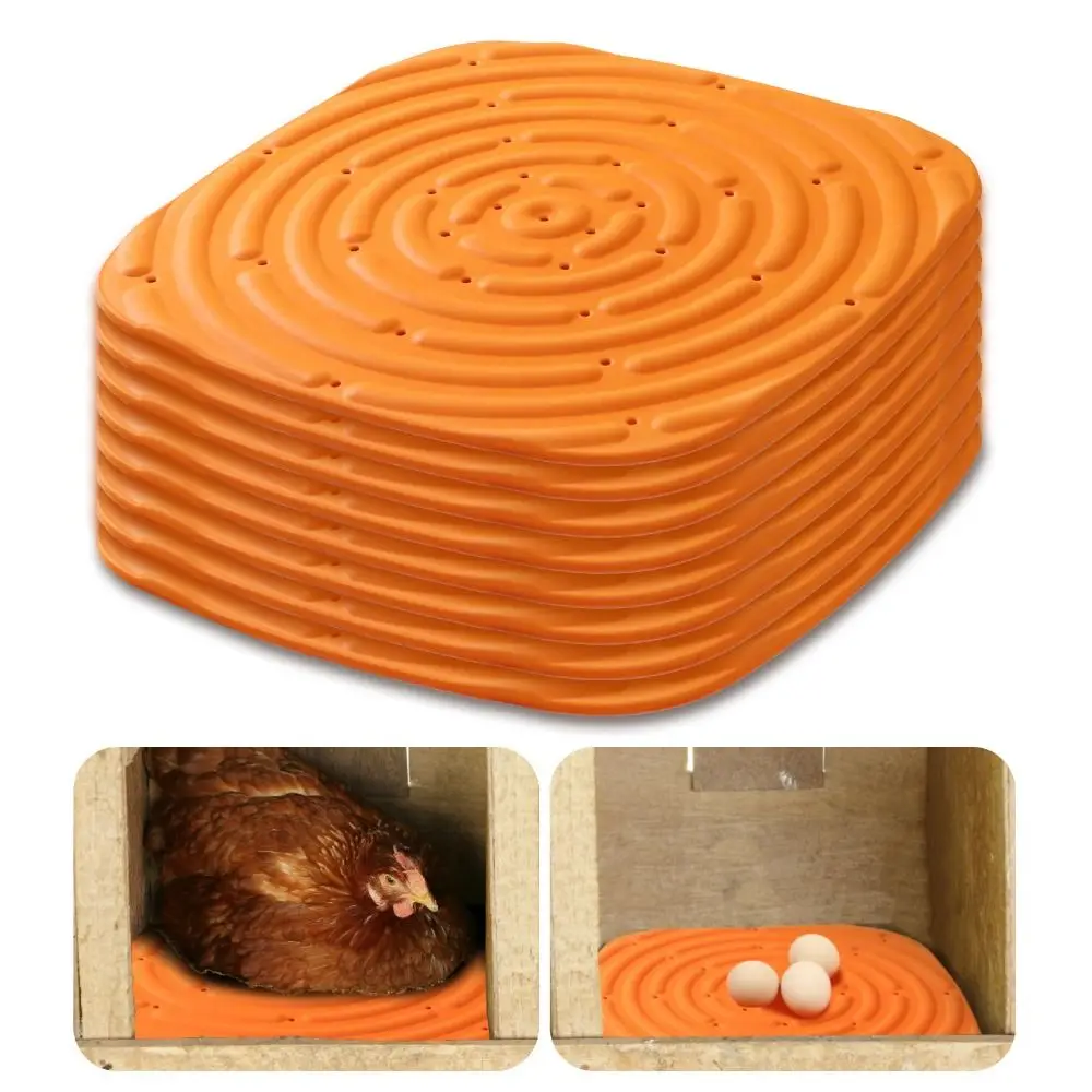 2/4pcs Reusable Chicken Nesting Pads Washable Heat-resistant Chicken Bedding Mats Sponge Waterproof Nest Box Pad