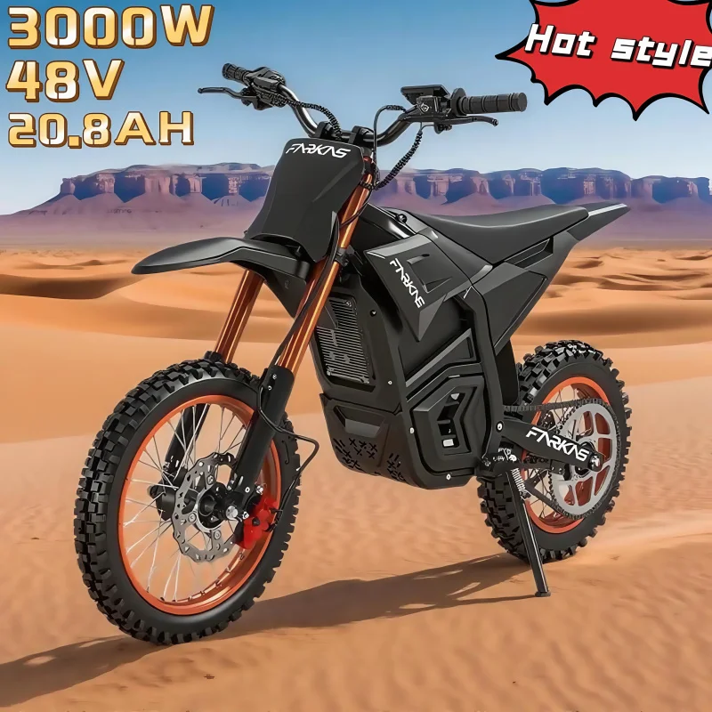 

3000W high power trend E-bike adult high-speed motorcycle mountain bike city scooter 48V20.8AH battery