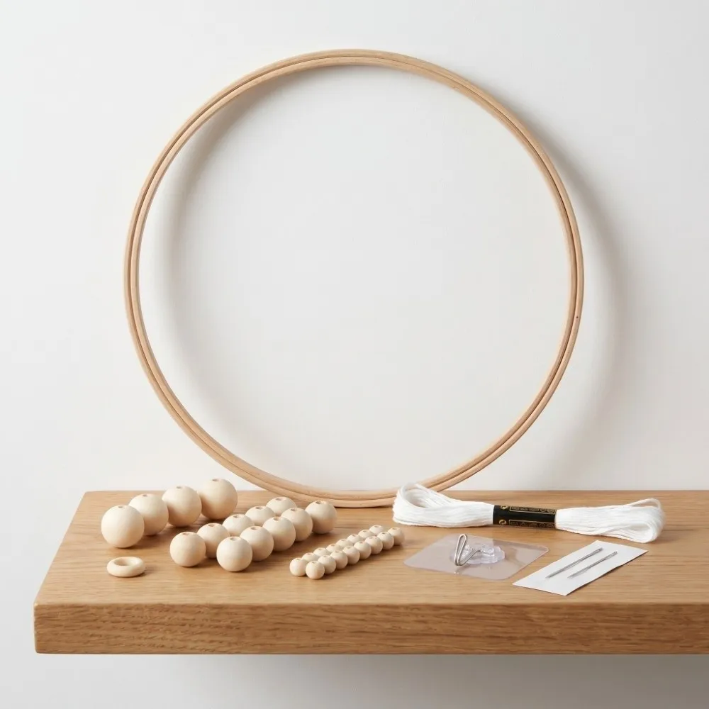 Round solid wood material Wood Wind Chime Unfinished blank parts Handcraft dedicated pack DIY Craft Kit Natural log texture