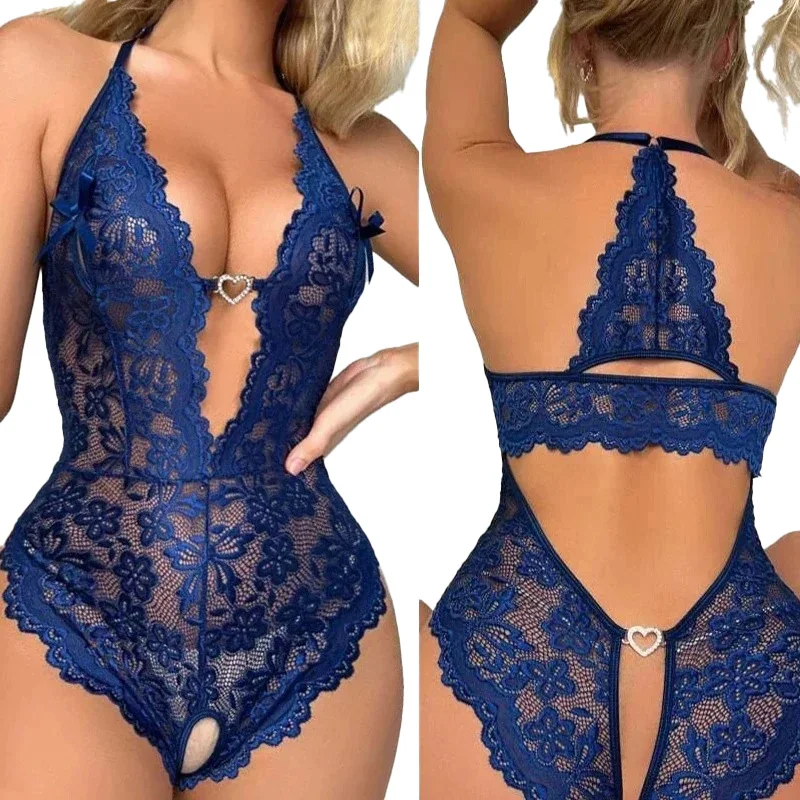 

Эротическое белье One Piece: кружевное прозрачное боди без швов и трусиков, большие размеры, костюм для секса XiZou