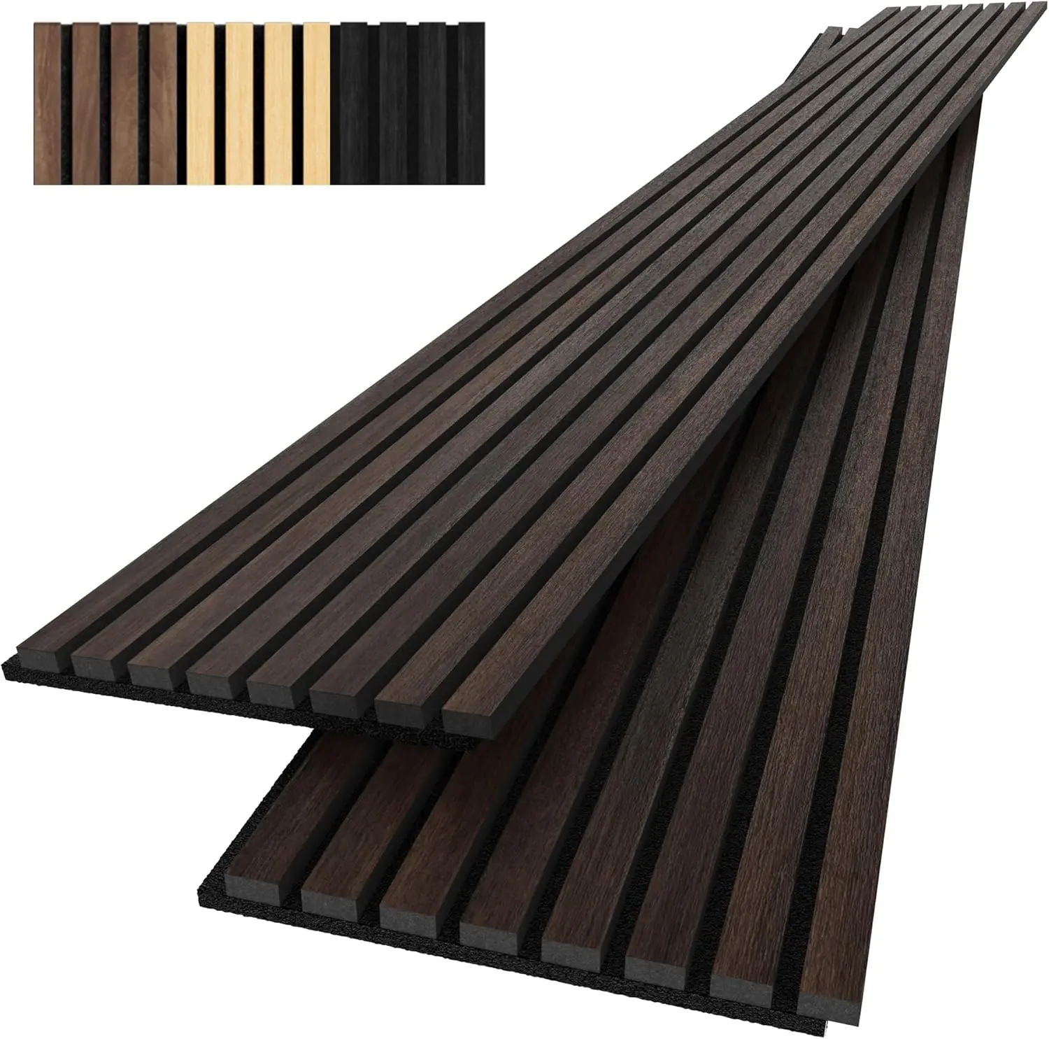 

Wood Slat Acoustic Panels for Wall and Ceiling | 3D Slat Wood Panels| Decorative Soundproof Paneling 94.49"x 23.62" Each Box