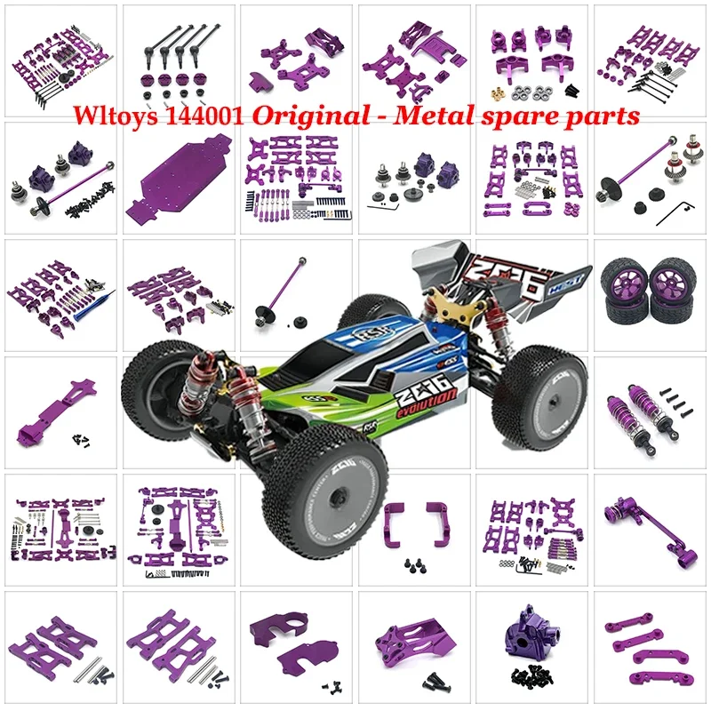 

For WLtoys 1:14 144001 124018 124019 RC Car Upgrade Parts Car Accessories Metal Linkage Servo Pull Rod Steering Tie Rod Set