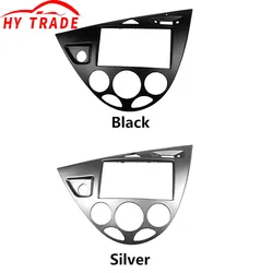 Hy Dubbele 2 Din Stereo Paneel Voor Ford Focus Fiesta Fascia Radio Dvd Frame Cd Gps Bezel Refitting Dash Installatie Trim Kit