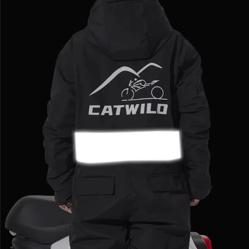 Motorcycle Riding Clothes Windproof Warm Clothing Integrated Quick Wear Cold Proof equipment Fishing Skiing Riding Equipment