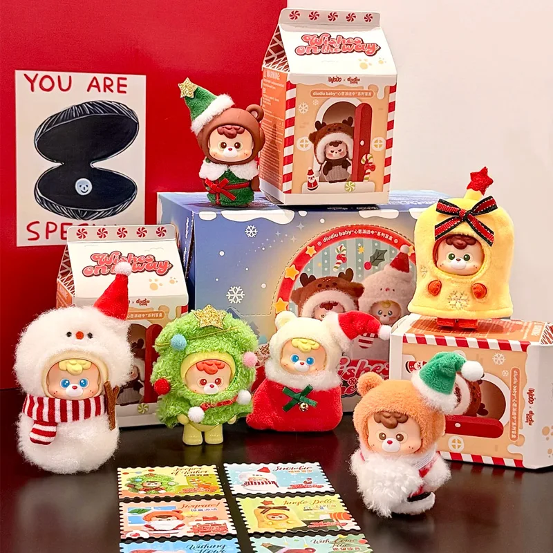 

Diudiu Baby Wishes On The Way Series Blind Box Lovely Trendy Christmas Doll Surprise Decorat Gift Mystery Pendant Keychain Toys