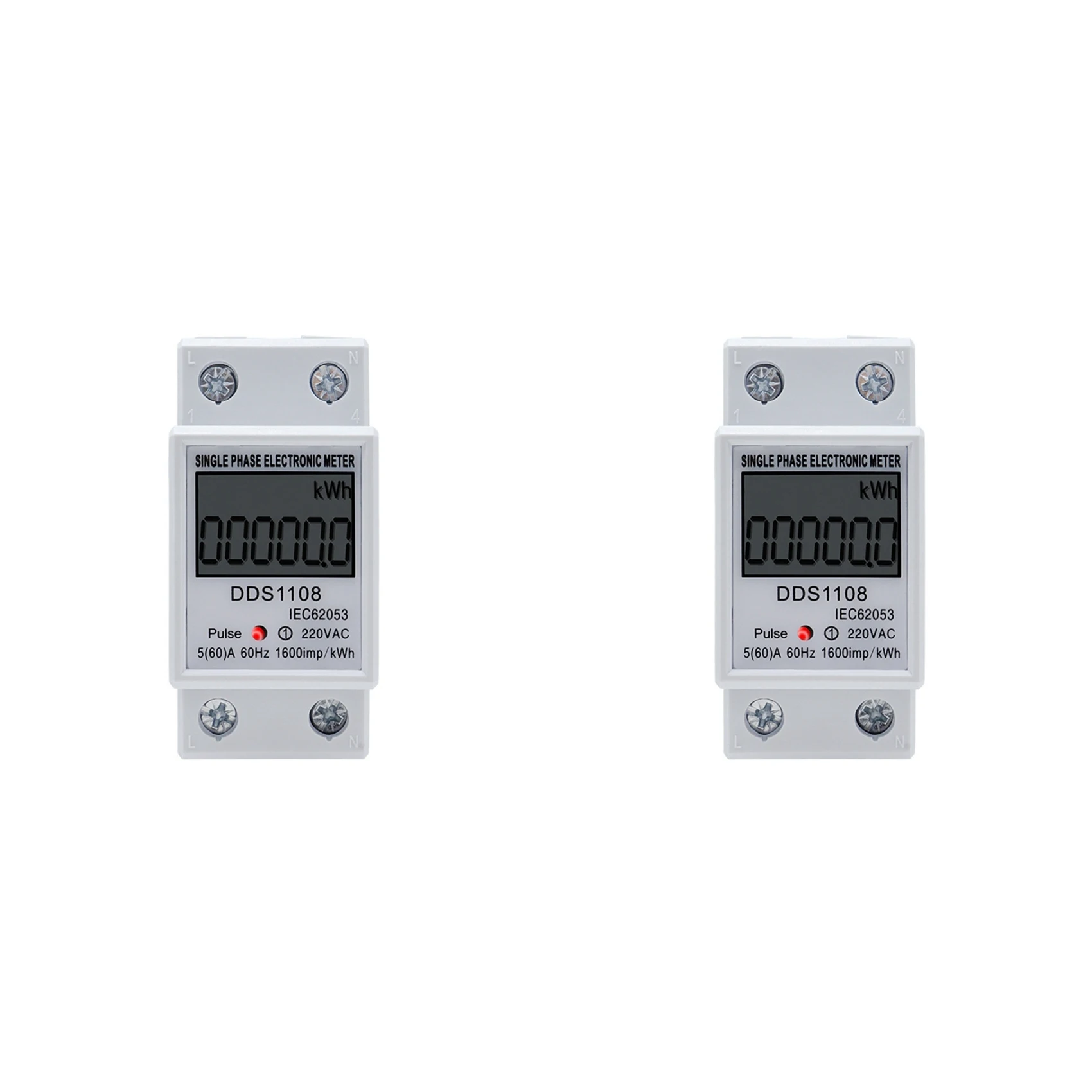 CYCLI-2X DDS1108 Digital Electric Energy Meter Wattmeter LCD Display Kwh Meter Single Phase Wattmeter AC220V 60Hz