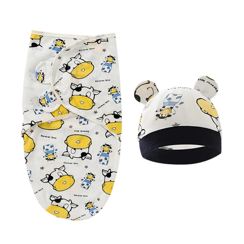 

Аксессуары Одеяло для новорожденных, шапка, комплект, спальный мешок, хлопковое пеленание