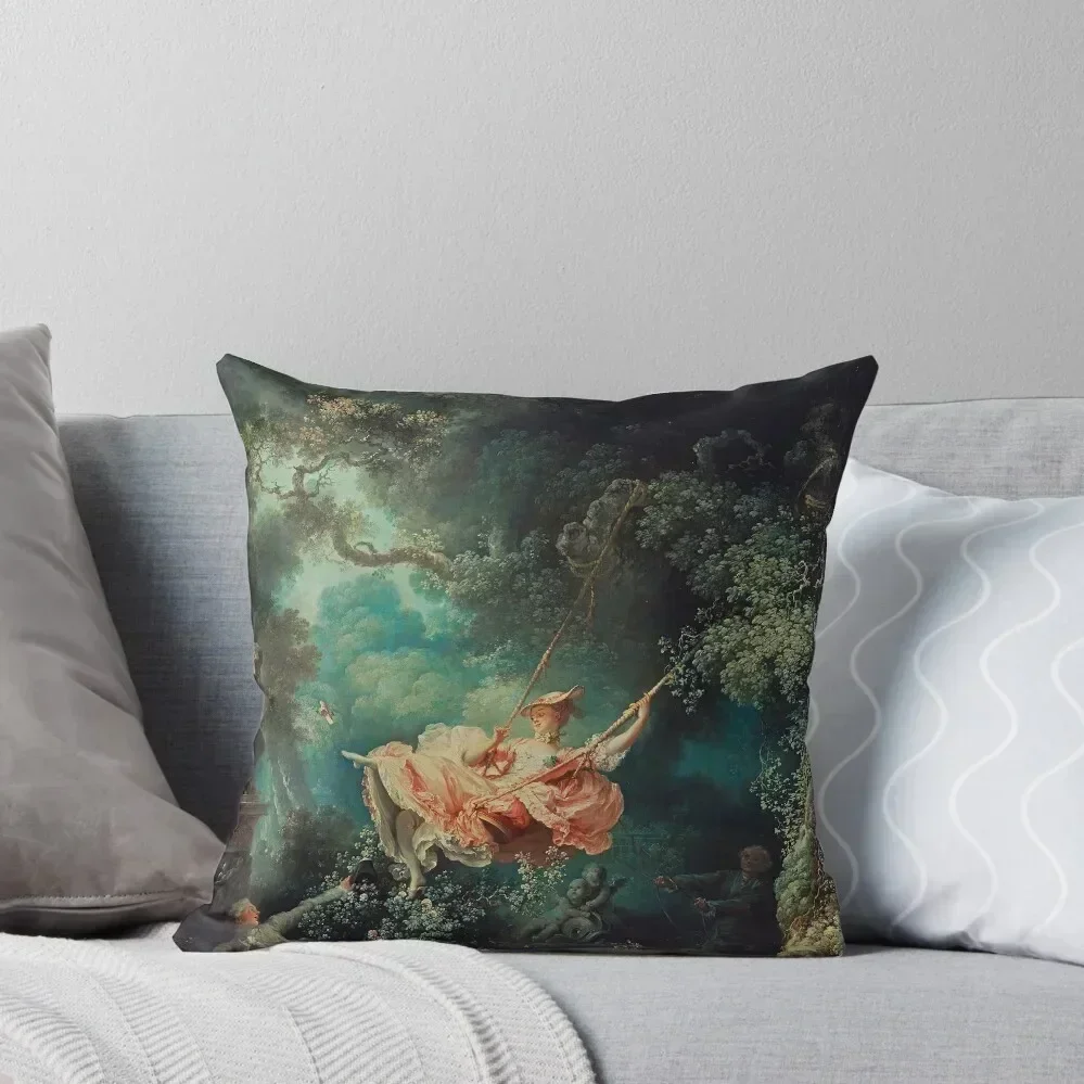 The Swing Painting - Jean-Honoré Fragonard Throw Pillow anime girl Christmas Covers pillows decor home pillow