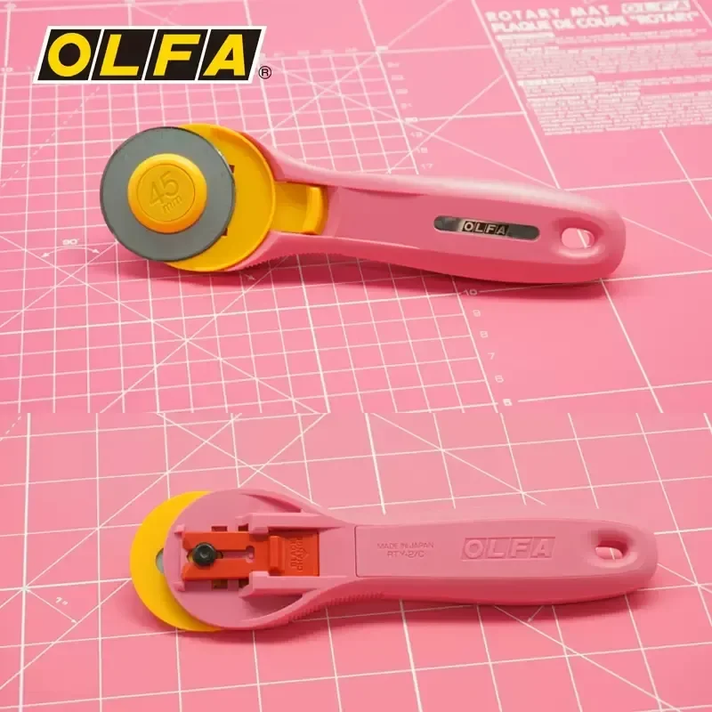 Olfa RTY-2/C 45mm distant Pinkle lame de coupe, coupe-couture multi-usages pour couper le cuir tissu papier