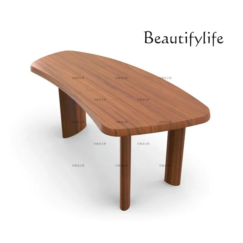 N19 Small Apartment Designer Study Desk Simple Complete Special-Shaped Desk Writing Desk