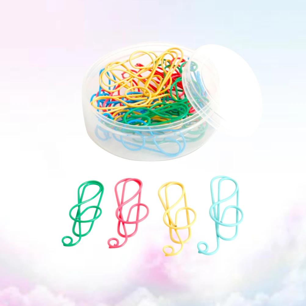 

20pcs Colorful Paper Clip Set Note Shaped Metal Clips Office Supplies Cute Bookmarks Stationery Gifts