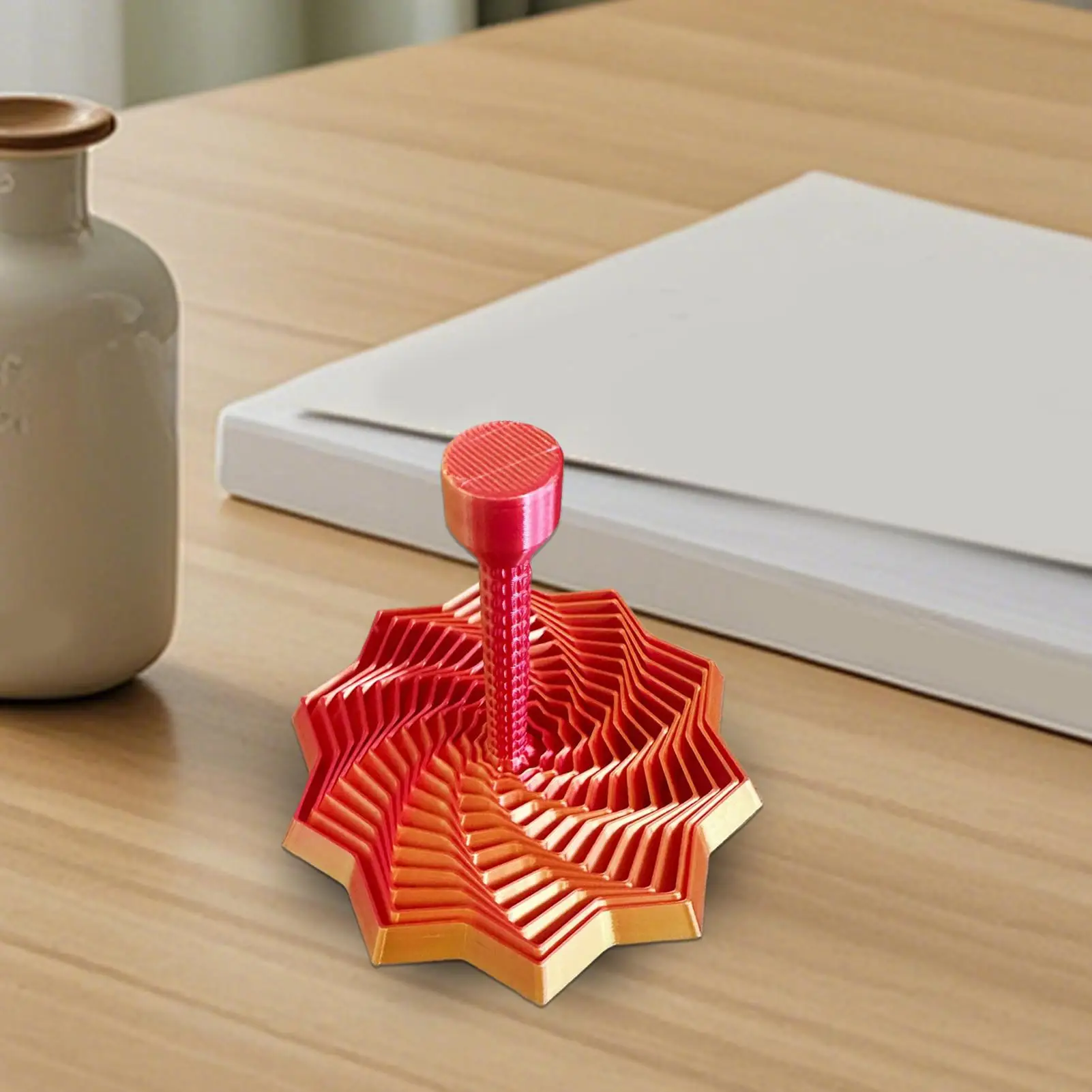 Fidget Toy 3D Printed Spiral Stars Shapes Retractable Sensory Fidget Stars Toy For Men Women Boys Girls Youth Students Desk