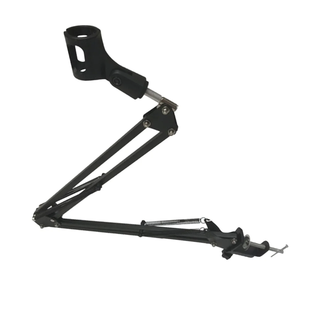 

Adjustable Desktop Microphone Stand Suspension Boom Arm Holder 1500g Load Bearing Black Perfect for Studios Families
