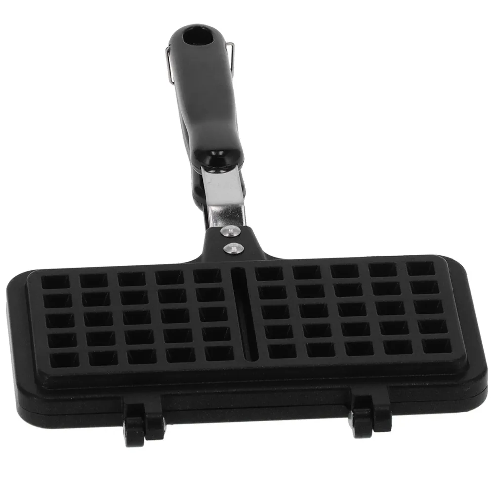Aluminum Waffle Maker Portable Non-stick Stovetop Waffle Maker Easy To Use Dual Head Sandwich Toaster Home & Cafes