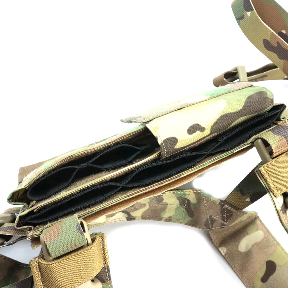 SS สไตล์ MK3 Chest Rig Basics Tactcial หน้าอกแขวนเสื้อกั๊กผสม FCSK LV119 Matte 500D