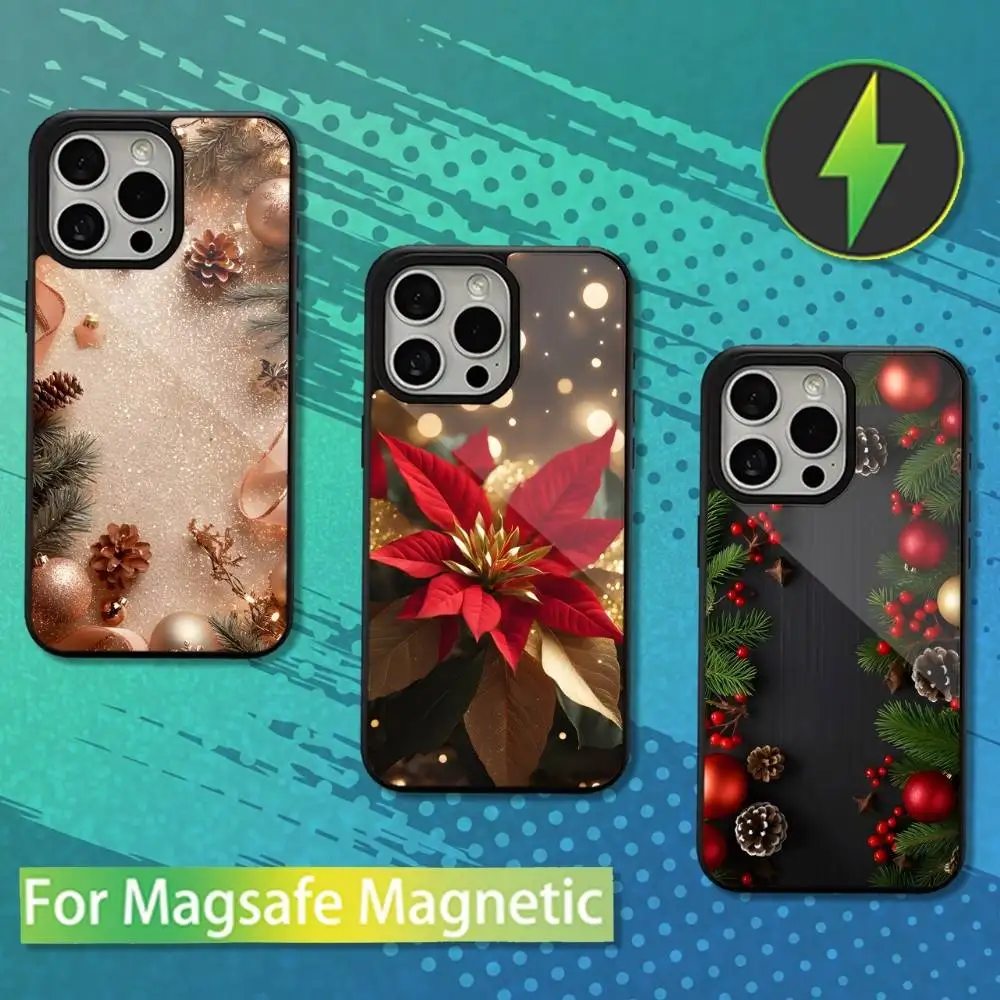 

Decorations Christmas Art Phone Case For iPhone 16,17,15,14,13,12,11,Pro,Max,Plus,Mini,Magsafe,Magnetic Wireless Charging Case