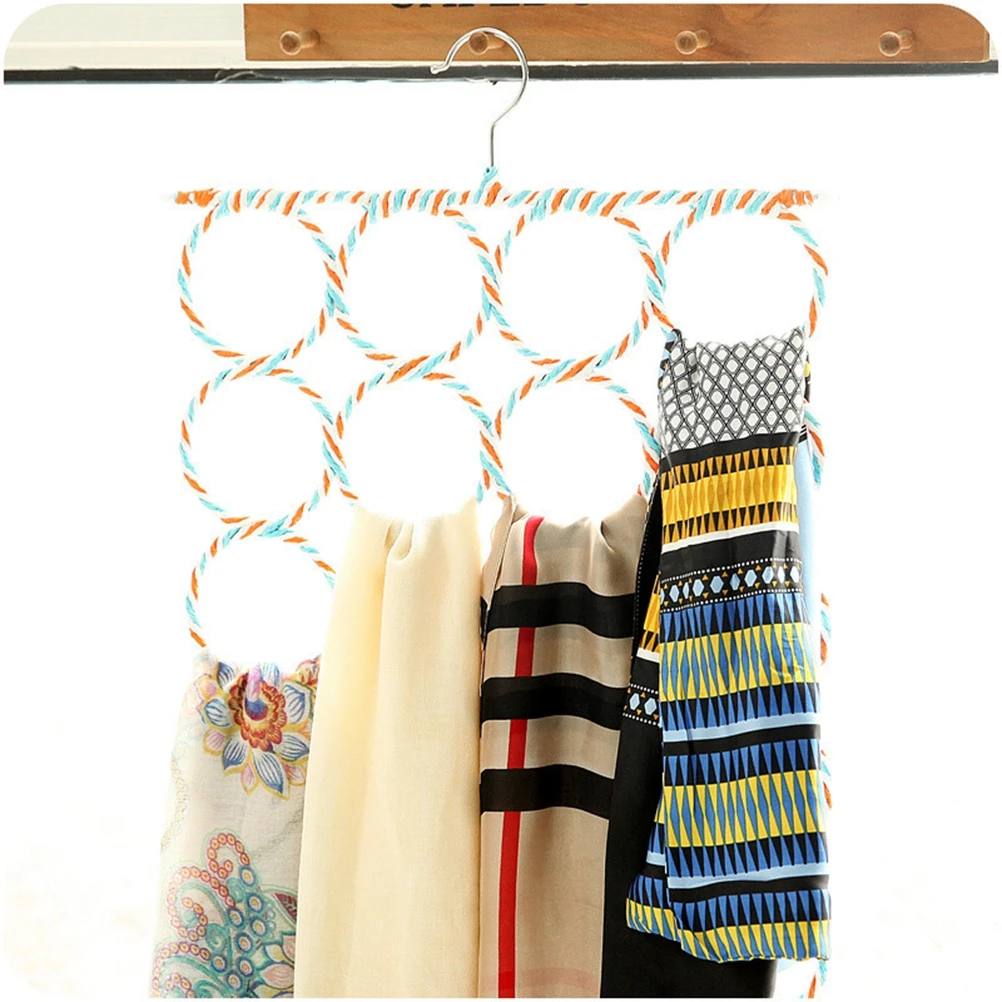 

Plastic Tie Scarf Hanger Space Saving Closet Organizer Rack Compact Multi Purpose Storage Solution Fits Over Rod Easy