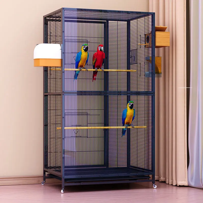 Birdcage, large villa,   parrot gray machine, King Kong ecological birdcage, luxury