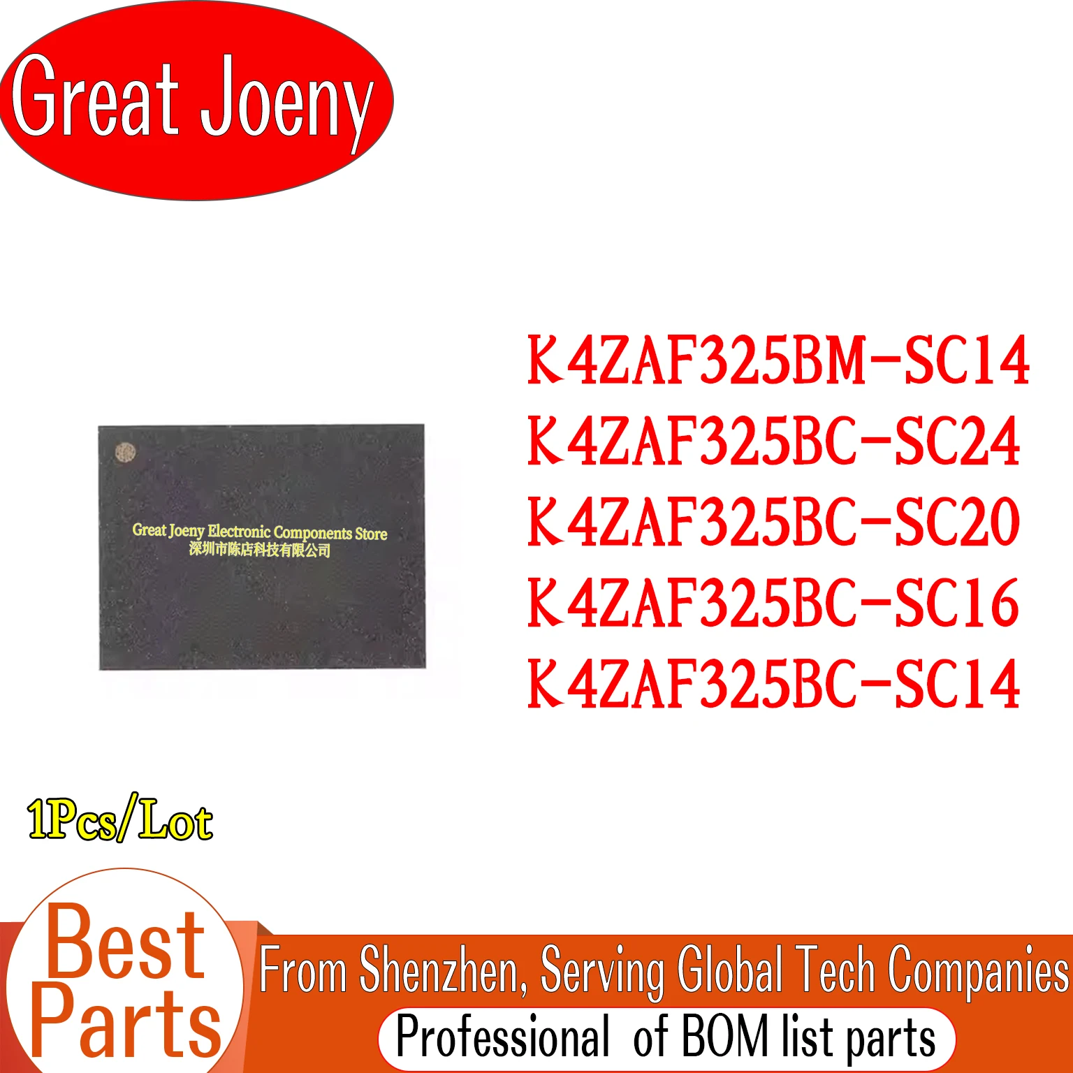 (1piece)100% New K4ZAF325BM-SC14 K4ZAF325BC-SC24 K4ZAF325BC-SC20 K4ZAF325BC-SC16 K4ZAF325BC-SC14 K4ZAF325BC BGA Chipset