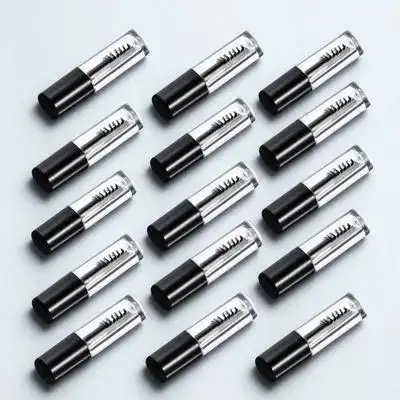 20 pçs garrafas de rímel vazias pequenas recarregáveis portáteis tubos de cílios claros viagem recipientes de creme de cílios ferramentas