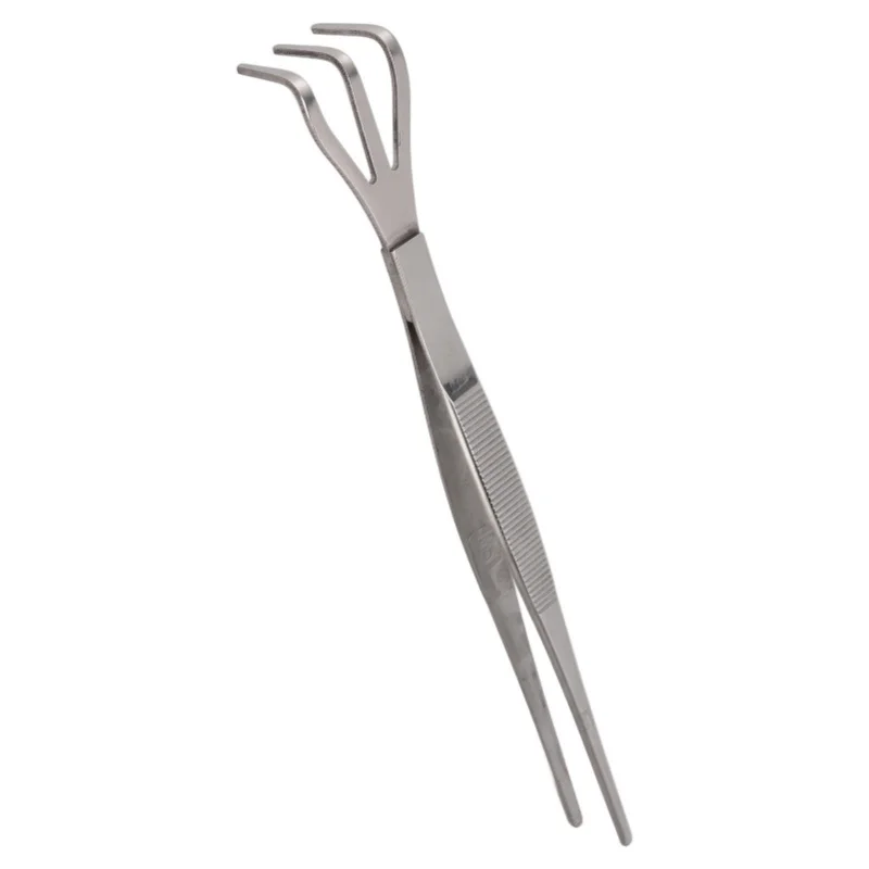 

Root Rake With Tweezer 3 Prong Stainless Steel Loosen Soil Bonsai Tree Tools With Ergonomic Handle Straight