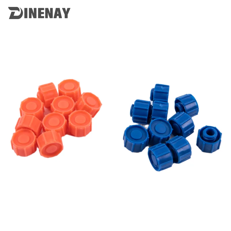 10pcs Syringe Stop Tip Cap Luer Lock Syringe screw Precision Tips Liquid Dispenser Needles Gauge Round Plug cap