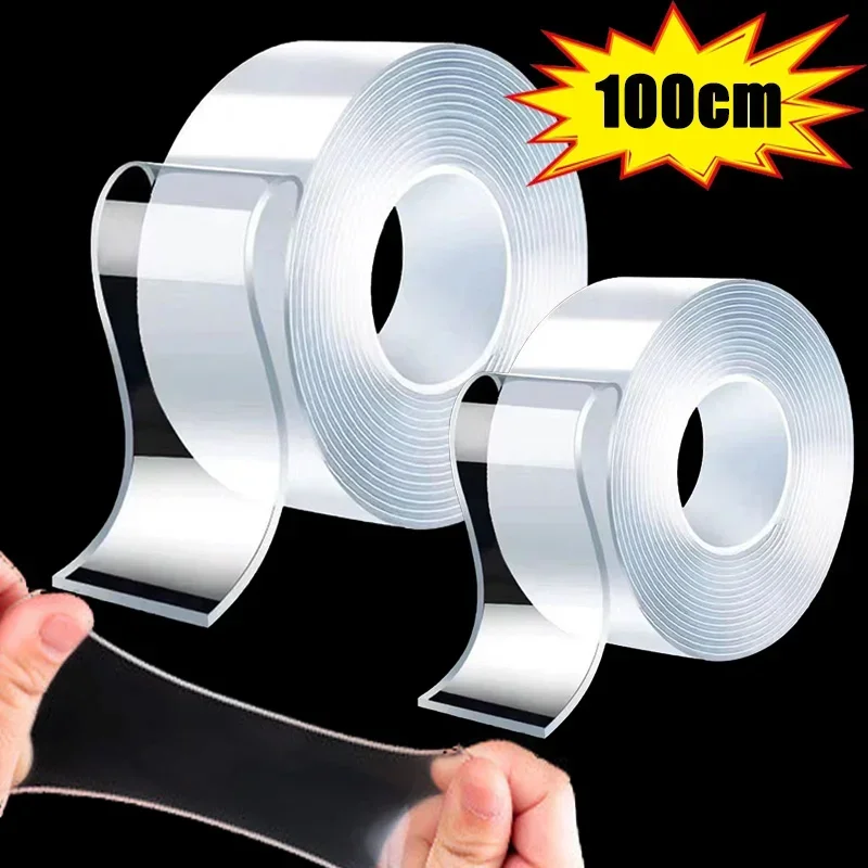 3M Transparent Double Sided Tape Waterproof Wall Sticker Nano Tape Super Self Adhesive Tapes for Household Decoration Supplies