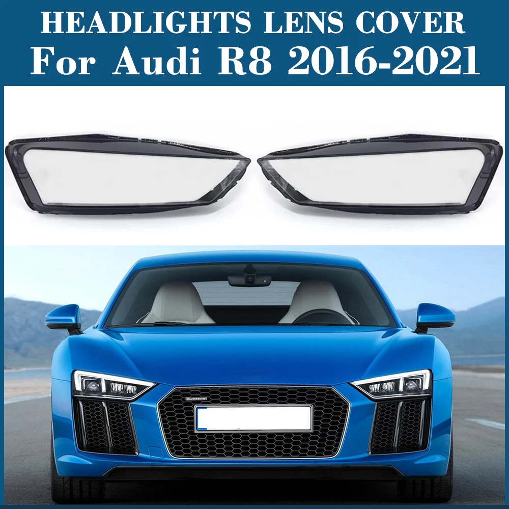 

Headlamp Cover Lamp Shade Headlight Lens Plexiglass Auto Replacement R8 For Audi R8 2016 2017 2018 2019 2020 2021 2022 2023