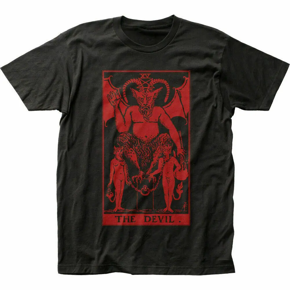 

Tarot The Devil T Shirt Mens Licensed Pop Culture Classic Card Tee New Black