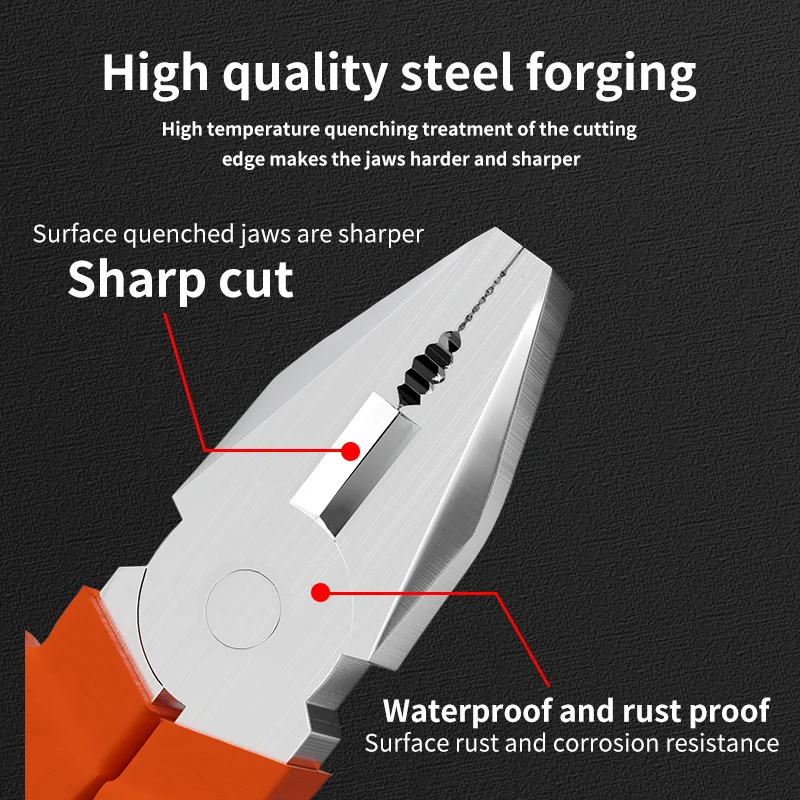 1Pc/3Pcs Wire Cutters Set with Large Opening, Sharp, Multi-Functional Tool for Cutting, Twisting, and Clamping Metal Wires, Heavy-Duty Industrial Tool