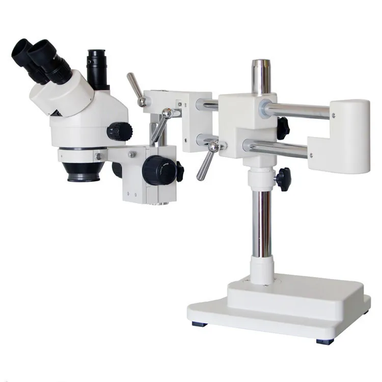 7-45 times continuous variable magnification microscope microscope double arm large bracket
