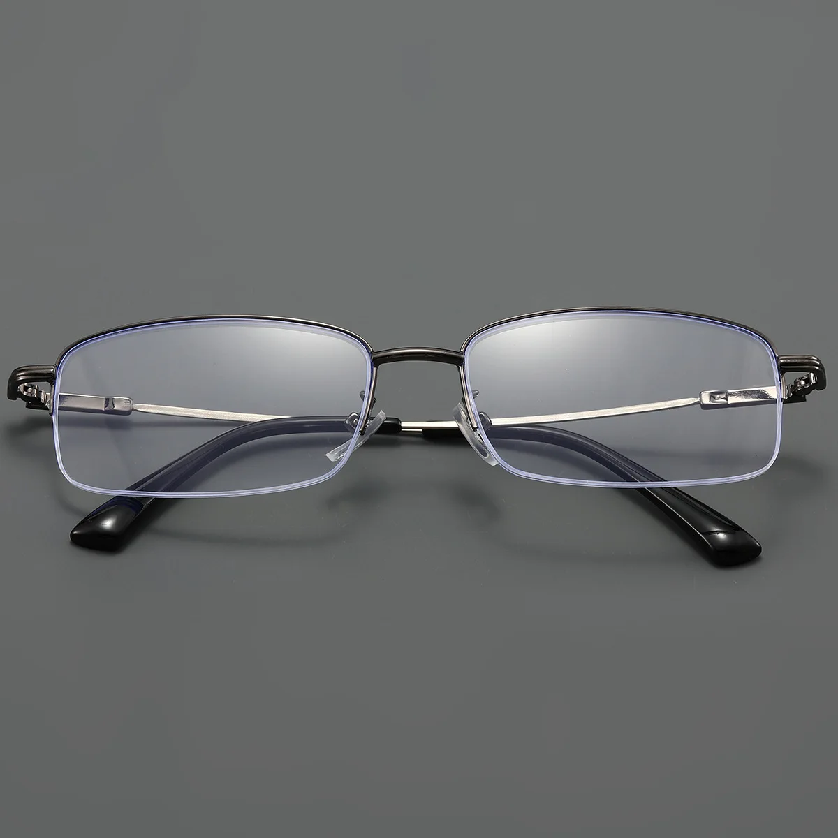 Men's Business Half-frame Myopia Glasses Fashionable Women's Daily Office Work Decorative Eyeglasses Protect Eyes 0 To -4.0